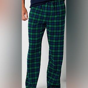 NWT Men’s St. John's Bay Checkered Blue/Green Flannel Pants Sleepwear  size L